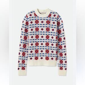 Brixton Alta Fair Isle Sweater Nordic Jacquard Cabincore Women’s - Medium